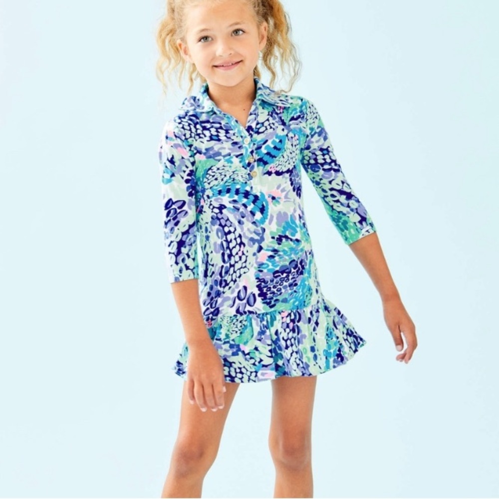 Lilly Pulitzer Girls Amelia polo dress size large 8-10